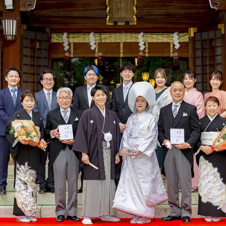 進雄神社家族結婚式