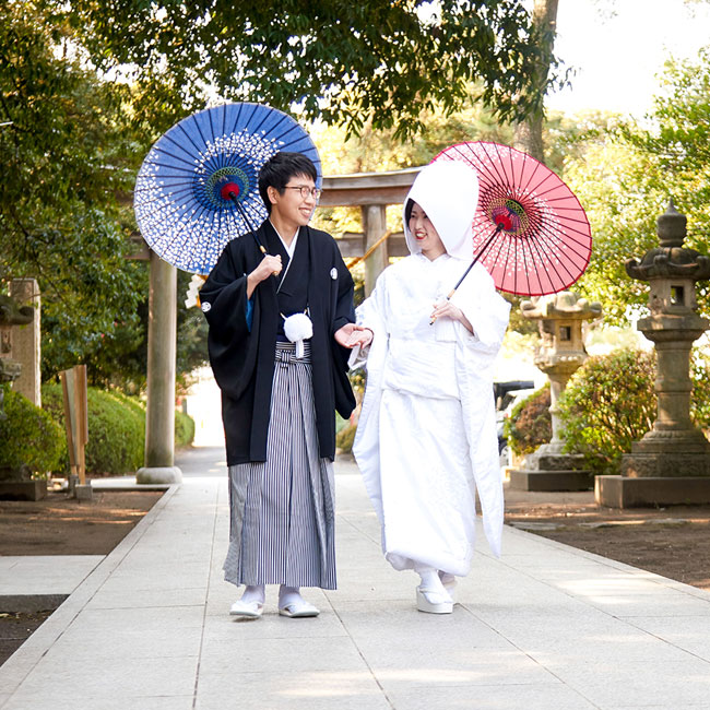 2月の神社結婚式景観