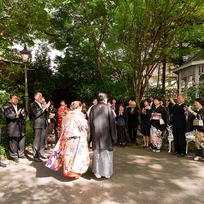 少人数家族婚神社神前式&
会食パーティ