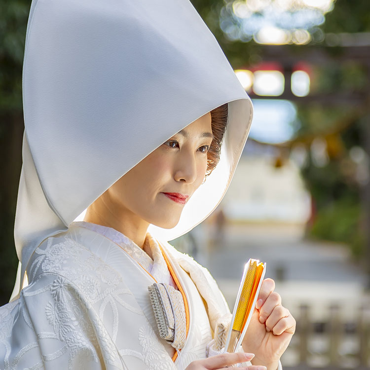 和装花嫁ヘアスタイル白無垢文金高島田