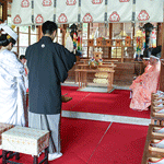 群馬県護国神社　結婚式　親族杯